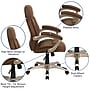 Flash Furniture Jessie Ergonomic Microfiber Swivel High Back Executive Office Chair, Brown (GO725BN)~#|#~sp137085962_sc7