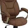 Flash Furniture Jessie Ergonomic Microfiber Swivel High Back Executive Office Chair, Brown (GO725BN)~#|#~sp137085966_sc7