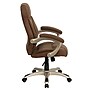 Flash Furniture Jessie Ergonomic Microfiber Swivel High Back Executive Office Chair, Brown (GO725BN)~#|#~sp137085967_sc7