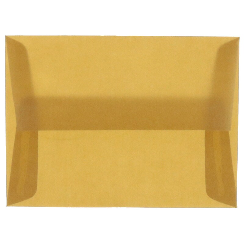 JAM Paper A10 Translucent Vellum Invitation Envelopes, 6 x 9.5, Earth Brown, Bulk 250/Box (PACV851H) image 1