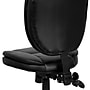 Flash Furniture Caroline Armless Ergonomic LeatherSoft Swivel Mid-Back Multifunction Task Office Chair, Black (GO930FBKLEA)~#|#~sp137086062_sc7