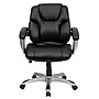 Flash Furniture Heather Ergonomic LeatherSoft Swivel Mid-Back Executive Office Chair, Black (GO931HMIDBK)~#|#~sp137086075_sc7