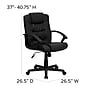Flash Furniture Lindon LeatherSoft Swivel Mid-Back Task Office Chair, Black (GO937MBKLEA)~#|#~sp137086089_sc7