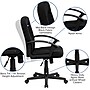Flash Furniture Garver Fabric Swivel Mid-Back Executive Office Chair, Black (GOST6BKFAB)~#|#~sp137086163_sc7