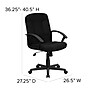Flash Furniture Garver Fabric Swivel Mid-Back Executive Office Chair, Black (GOST6BKFAB)~#|#~sp137086165_sc7