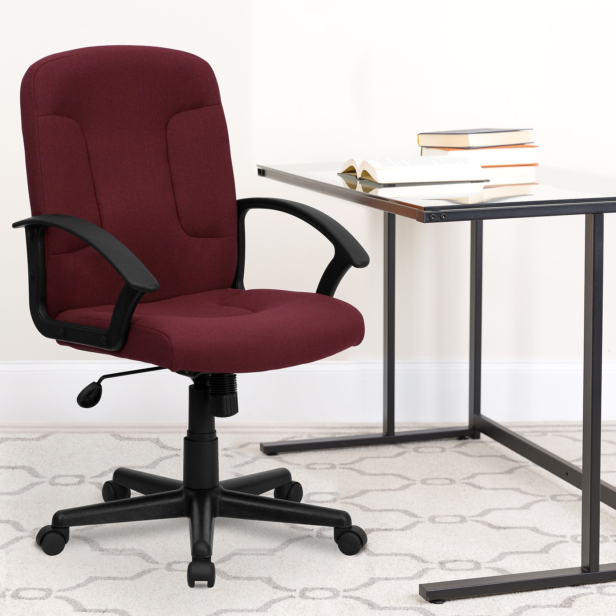 Flash Furniture Garver Fabric Swivel Executive Chair, Burgundy (GOST6BYFAB) Sansujyuku sansujyuku.com
