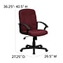 Flash Furniture Garver Fabric Swivel Mid-Back Executive Office Chair, Burgundy (GOST6BYFAB)~#|#~sp137086177_sc7