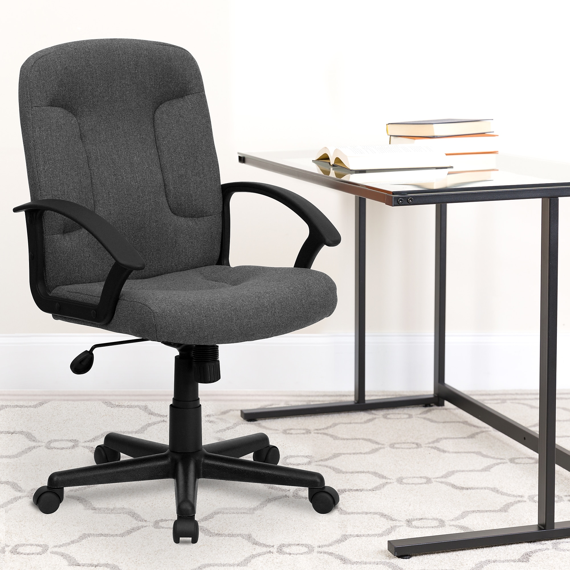 Flash Furniture Garver Fabric Swivel Executive Chair, Gray (GOST6GYFAB) Sansujyuku sansujyuku.com