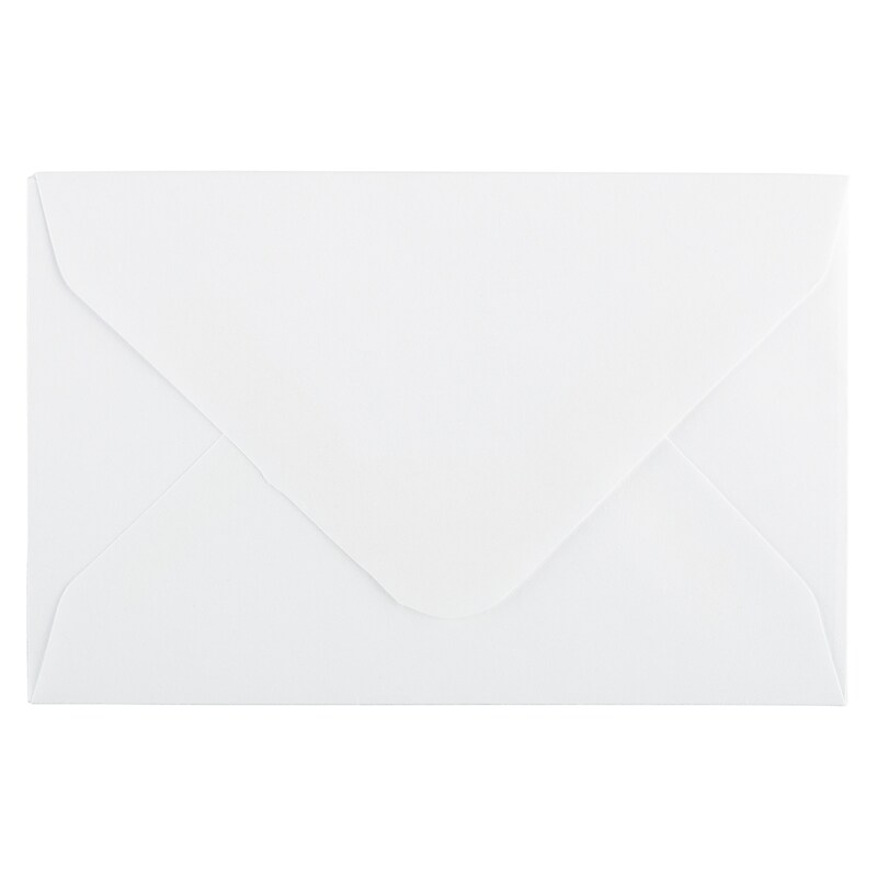 JAM Paper Gummed Mini Envelopes, 2.75" x 3.75", White, 1000/Carton (0201246B) image 1