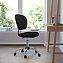 Flash Furniture Beverly Armless Ergonomic Mesh Swivel Mid-Back Padded Task Office Chair, Black (H2376FBK)~#|#~sp137086253_sc7