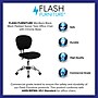 Flash Furniture Beverly Armless Ergonomic Mesh Swivel Mid-Back Padded Task Office Chair, Black (H2376FBK)~#|#~sp137086258_sc7