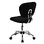 Flash Furniture Beverly Armless Ergonomic Mesh Swivel Mid-Back Padded Task Office Chair, Black (H2376FBK)~#|#~sp137086262_sc7