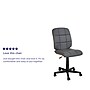 Flash Furniture Clayton Armless Vinyl Swivel Task Chair, Gray (GO16911GY)~#|#~sp137086960_sc7