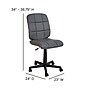 Flash Furniture Clayton Armless Vinyl Swivel Task Chair, Gray (GO16911GY)~#|#~sp137086963_sc7