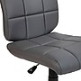 Flash Furniture Clayton Armless Vinyl Swivel Task Chair, Gray (GO16911GY)~#|#~sp137086965_sc7