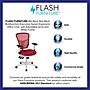Flash Furniture Nicholas Ergonomic Mesh Swivel Mid-Back Multifunction Executive Office Chair, Red/White Frame (HL0001WHRED)~#|#~sp137087276_sc7