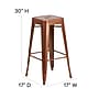Flash Furniture Commercial Grade 30" High Backless Copper Indoor-Outdoor Barstool, 4 Pack (4ETBT350330POC)~#|#~sp137087660_sc7