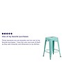 Flash Furniture Commercial Grade 24" High Backless Mint Green Indoor-Outdoor Counter Height Stool, 4 Pack (4ETBT350324MINT)~#|#~sp137087784_sc7
