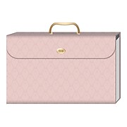U Brands Pretty Straight-Cut 19-Pocket File Folder, Letter Size, Pink (2628U02-06)