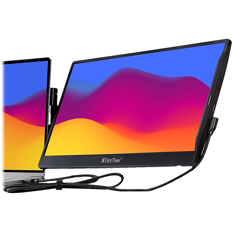 SideTrak Swivel 14" 60 Hz LED Portable Monitor, Black (STTL14BL) image 1