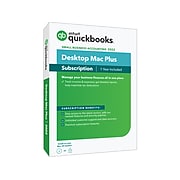 QuickBooks Desktop Mac Plus 2022, 1-Year Subscription for 1 User, macOS, CD/Download (5100165)