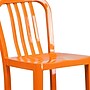 Flash Furniture Commercial Grade 30" High Orange Metal Indoor-Outdoor Barstool with Vertical Slat Back, 2 Pack (2CH6120030OR)~#|#~sp137088486_sc7