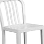 Flash Furniture 24" High White Metal Indoor-Outdoor Counter Height Stool with Vertical Slat Back, 2 Pack (2CH6120024WH)~#|#~sp137088517_sc7