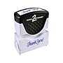 Accu-Stamp Pre-Inked Stamp, "Thank You!", Blue Ink (035672)~#|#~sp137088539_sc7