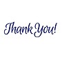Accu-Stamp Pre-Inked Stamp, "Thank You!", Blue Ink (035672)~#|#~sp137088540_sc7