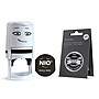 Cosco NIO Self-Inking Stamp with Personalized Voucher, Fancy Gray Ink (071509)~#|#~sp137088552_sc7