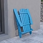 Flash Furniture Charlestown All-Weather Poly Resin Indoor/Outdoor Folding Adirondack Chair, Blue (JJC14505BLU)~#|#~sp137088652_sc7