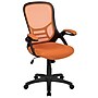 Flash Furniture Porter Ergonomic Mesh Swivel Executive Chair, Orange/Black (HL00161BKOR)~#|#~sp137088766_sc7