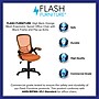 Flash Furniture Porter Ergonomic Mesh Swivel Executive Chair, Orange/Black (HL00161BKOR)~#|#~sp137088804_sc7
