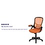 Flash Furniture Porter Ergonomic Mesh Swivel Executive Chair, Orange/Black (HL00161BKOR)~#|#~sp137088807_sc7