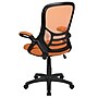 Flash Furniture Porter Ergonomic Mesh Swivel Executive Chair, Orange/Black (HL00161BKOR)~#|#~sp137088814_sc7