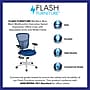 Flash Furniture Nicholas Ergonomic Mesh Swivel Mid-Back Multifunction Executive Office Chair, Blue/White Frame (HL0001WHBLUE)~#|#~sp137088845_sc7