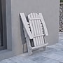 Flash Furniture Charlestown All-Weather Poly Resin Indoor/Outdoor Folding Adirondack Chair, Gray (JJC14505GY)~#|#~sp137088937_sc7
