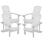 Flash Furniture Charlestown All-Weather Poly Resin Wood Adirondack Chairs, White, 4/Pack (4JJC14501WH)~#|#~sp137089021_sc7