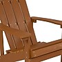 Flash Furniture Charlestown All-Weather Poly Resin Wood Adirondack Chair, Teak (JJC14501TEAK)~#|#~sp137089645_sc7