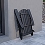 Flash Furniture Charlestown All-Weather Poly Resin Folding Adirondack Chair in Black, 4 Pack (4JJC14505BLK)~#|#~sp137089670_sc7