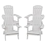 Flash Furniture Charlestown All-Weather Poly Resin Folding Adirondack Chair in White, 4 Pack (4JJC14505WH)~#|#~sp137089811_sc7