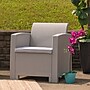Flash Furniture Seneca Faux Rattan Chair with All-Weather Cushion, Light Gray (DADSF21)~#|#~sp137089967_sc7