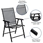 Flash Furniture Paladin Outdoor Folding Patio Sling Chair, 2/Pack (2TLHSC044B)~#|#~sp137090126_sc7