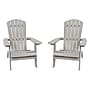 Flash Furniture Charlestown All-Weather Poly Resin Folding Adirondack Chair in Gray, 2 Pack (2JJC14505GY)~#|#~sp137090198_sc7