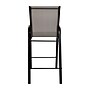 Flash Furniture Brazos Series Gray Stackable Outdoor Barstools with Flex Comfort Material and Metal Frame, 2 Pack (2JJ092HGR)~#|#~sp137090781_sc7