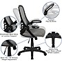 Flash Furniture Porter Ergonomic Mesh Swivel Executive Chair, Light Gray/Black (HL00161BKGY)~#|#~sp137090852_sc7