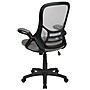 Flash Furniture Porter Ergonomic Mesh Swivel Executive Chair, Light Gray/Black (HL00161BKGY)~#|#~sp137090856_sc7