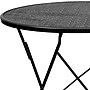 Flash Furniture Oia Commercial Grade Round Indoor-Outdoor Steel Folding Patio Table, 30" Black (CO4BK)~#|#~sp137091629_sc7