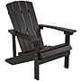 Flash Furniture Charlestown All-Weather Poly Resin Wood Adirondack Chair, Slate Gray (JJC14501SLT)~#|#~sp137091684_sc7