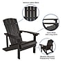 Flash Furniture Charlestown All-Weather Poly Resin Wood Adirondack Chair, Slate Gray (JJC14501SLT)~#|#~sp137091702_sc7